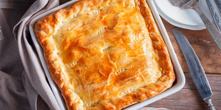 Wild Pork, Apple & Garlic Pie