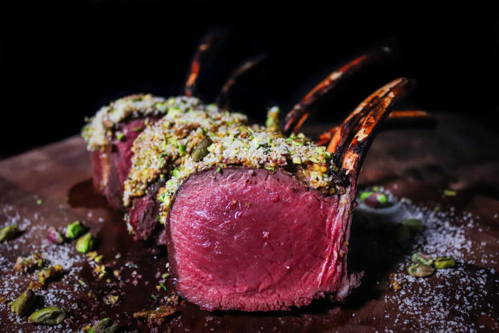Pistachio &amp; Herb Crumbed Venison Rack - Premium Game