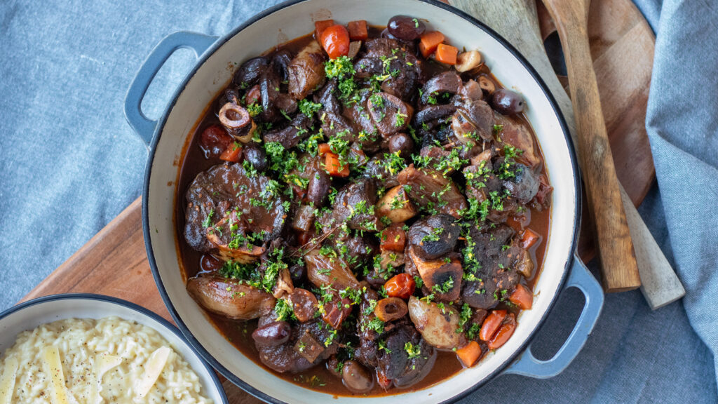 Venison Osso Bucco served with Parmesan Risotto - Premium Game